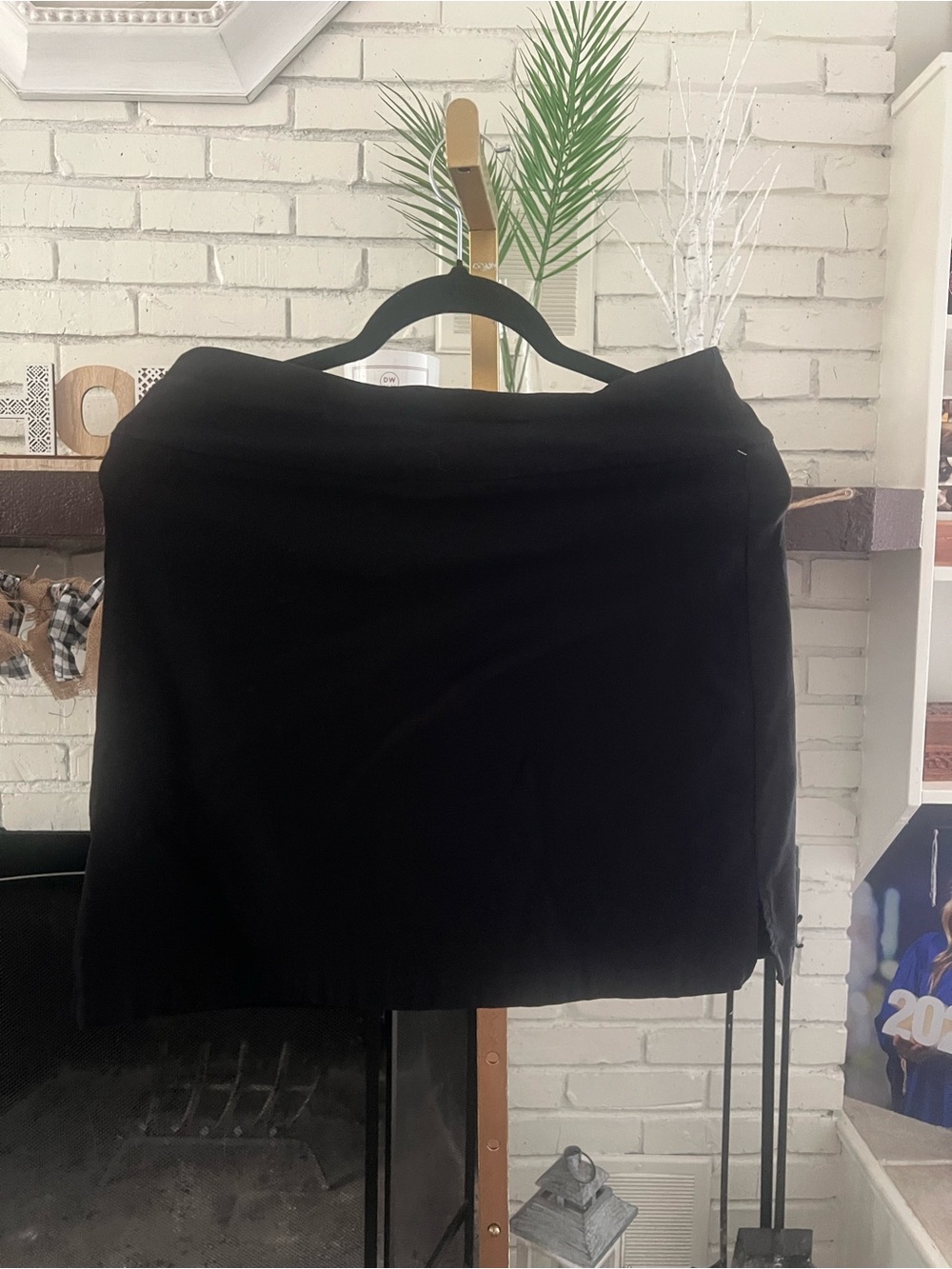 Rafaella Black Mini Skirt - Clean Straight Silhouette